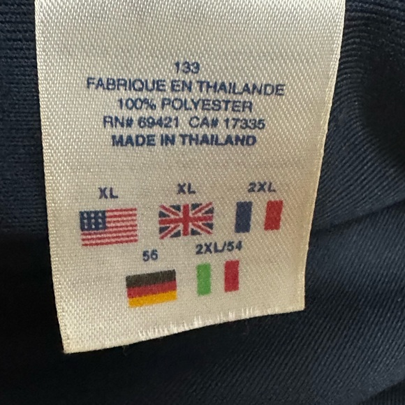 Reebok Man’s Activewear Colorblock T-shirt, Size XL, Blue/White, Short Sleeve - Picture 5 of 7